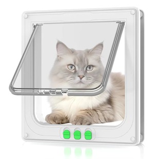 Manufacturers supply pet door cat door in stock dog door two-way entrance and exit door hole screen window glass acrylic plate cat kennel