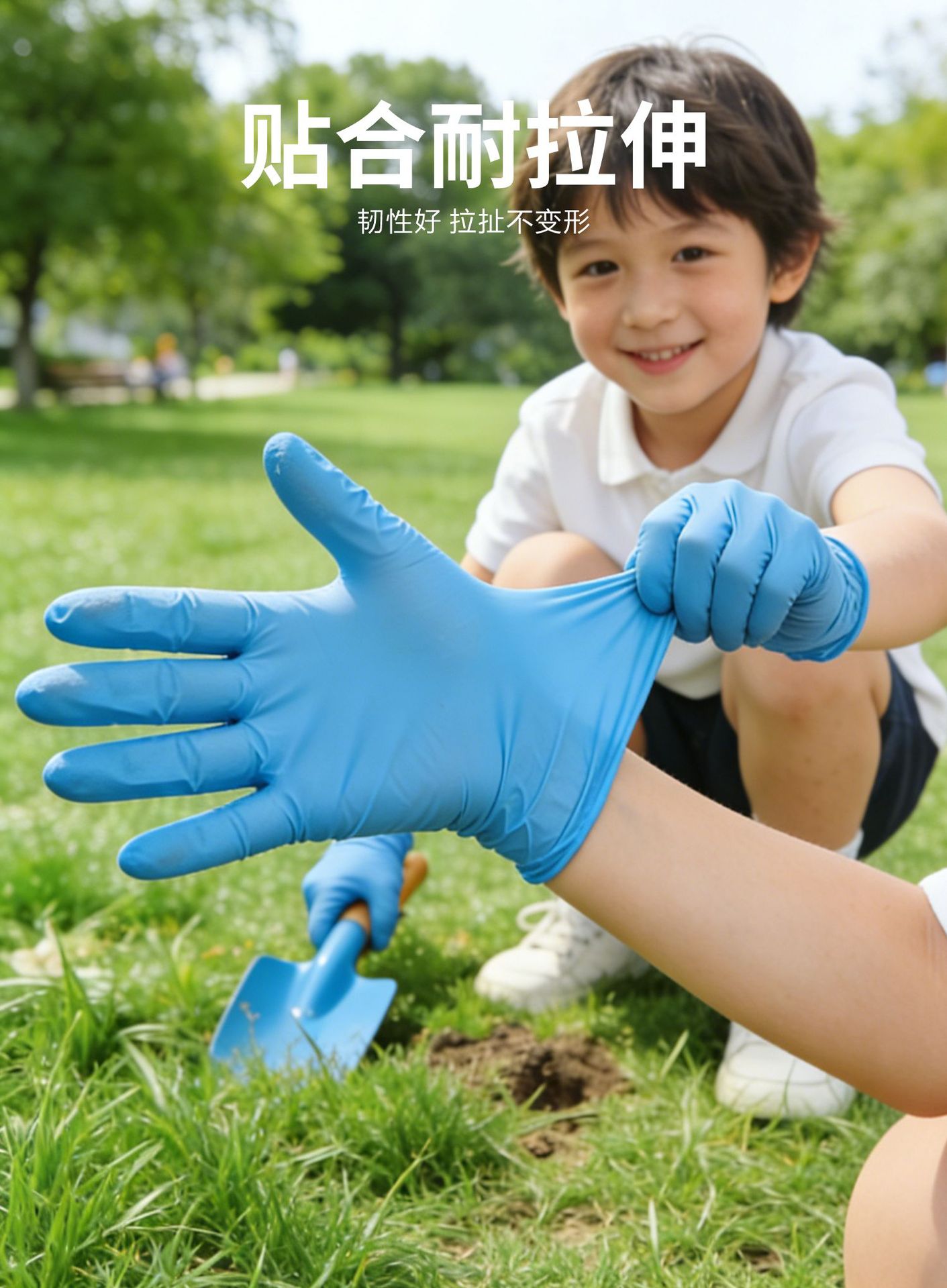 Kinder-Nitril-Einmalhandschuhe Größe XS, verstärkt, Lebensmittelqualität, gegen Verschmutzung, zum Zeichnen, Gärtnern, für Handwerk und Malerei
