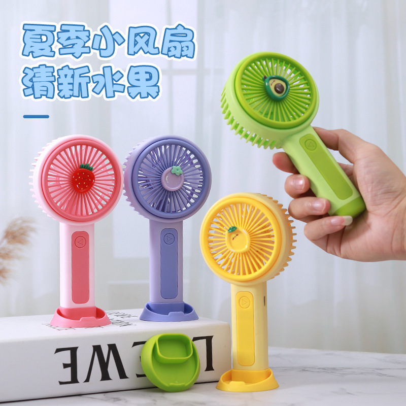 新款卡通桌面小风扇 usb充电创意手持大风力儿童礼物电扇厂家批发