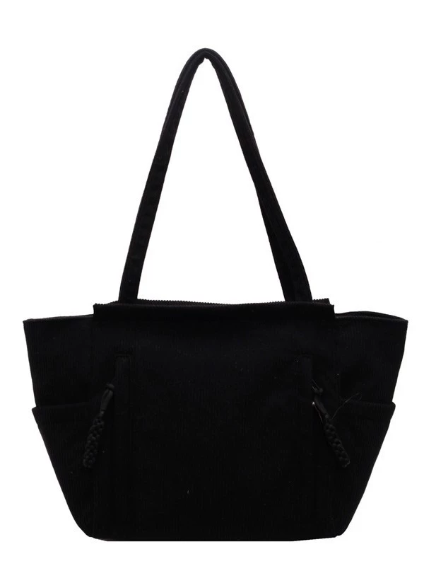 Capacious demi-season shoulder bag one shoulder, for students
