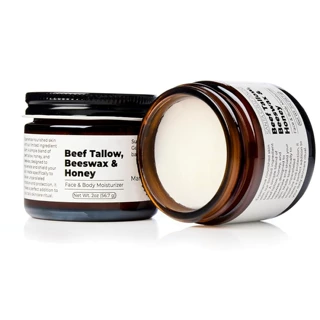 定制跨境草饲牛脂膏面部保湿霜Beeswax & Honey Face Moisturizer