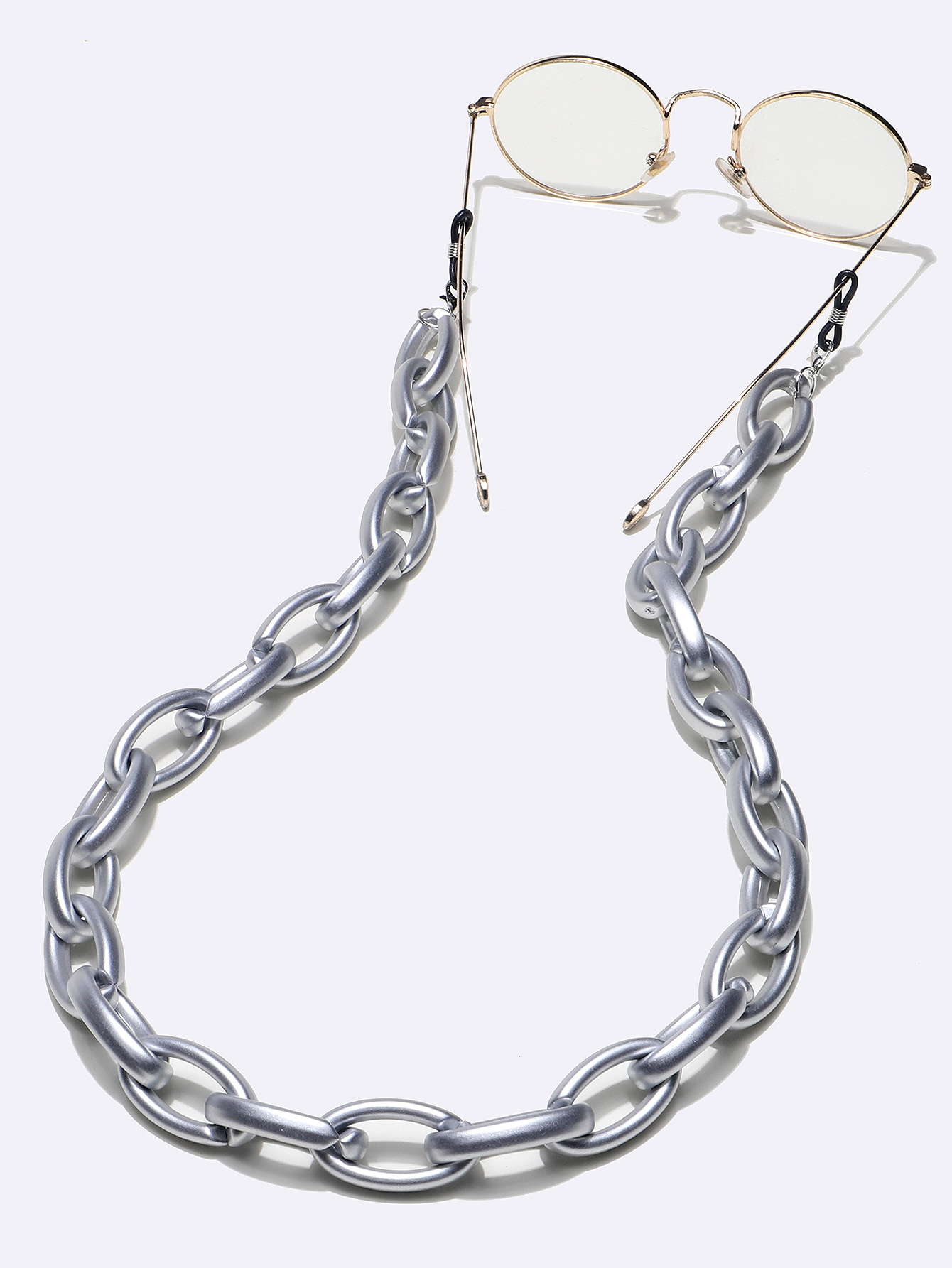 Large Oval Acrylic Concave Shape Mask Chain Glasses Chain Glasses Rope display picture 1