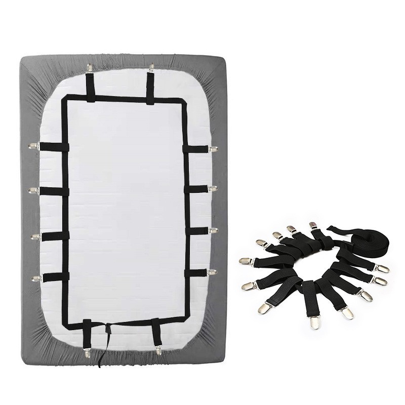 Bed Sheet Holder Mattress Non-Slip Clip Fixing Buckle Bed Cover Fixing Clip Anti-Running Strap Bed Sheet Clip Holder