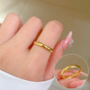 Tide, minimalistic ring stainless steel suitable for men and women, simple and elegant design, on index finger