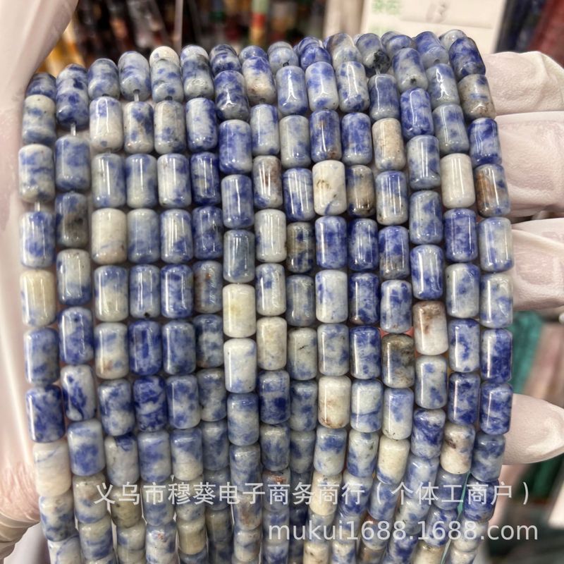 6 × 10 ミリメートル天然石ラウンドエッジ円筒ドラムビーズルースビーズ DIY ブレスレットネックレスジュエリーアクセサリー半完成品卸売|undefined