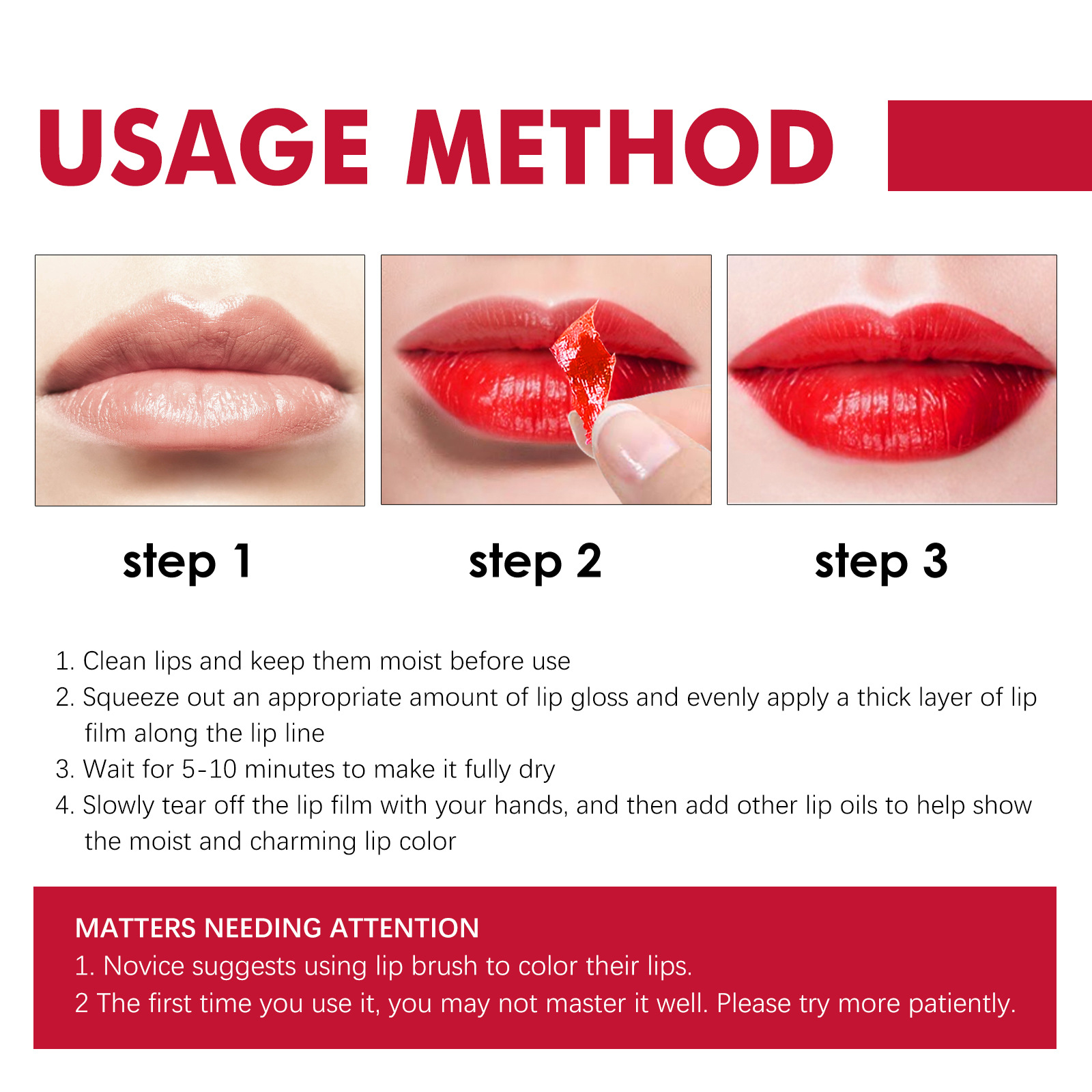 EELHOE Rossetto idratante staccabile, tazza non facile da macchiare, rossetto opaco a lunga durata e strappabile_voghion.com