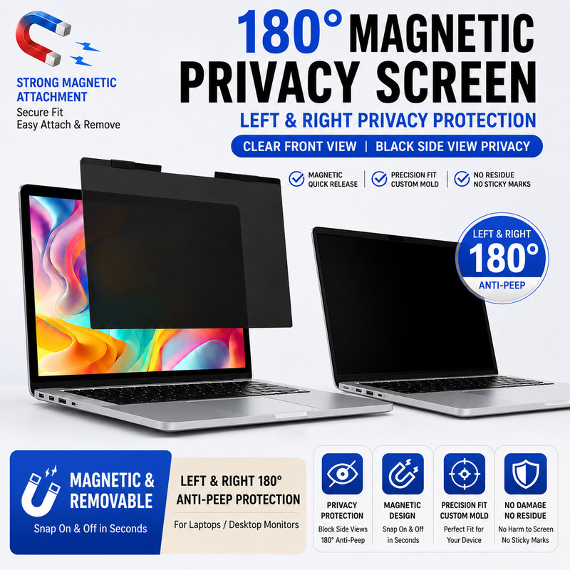 Magnetic Privacy Screen Film Suitable for 16-Inch 16:10 Laptops, Detachable Anti-Peep Film for Asus Laptops Magnetic Privacy Screen Film Suitable for 16-Inch 16:10 Laptops, Detachable Anti-Peep Film for Asus Laptops
