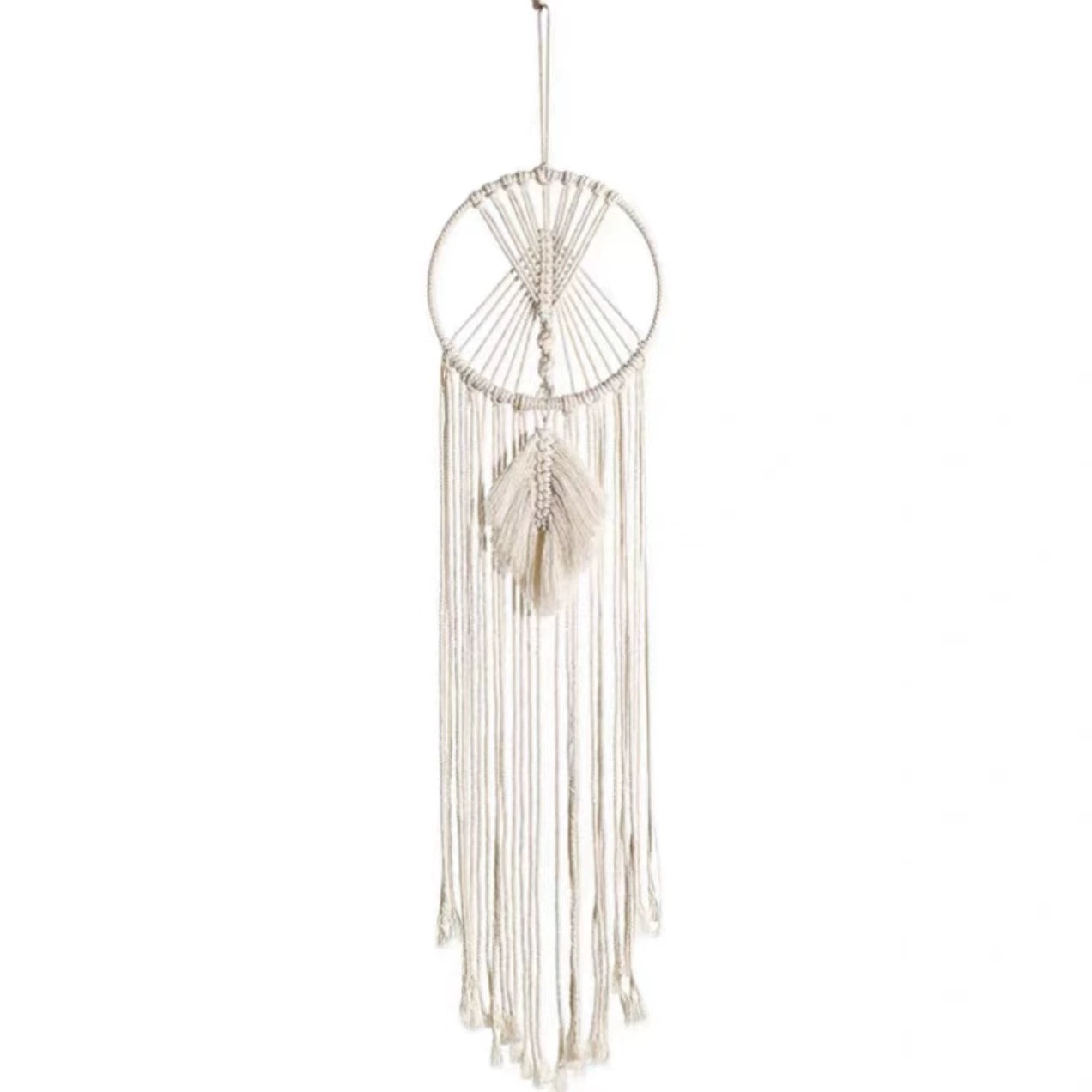 Картина-макраме Dream Catcher на стену, 20×100 см, бохо, кисточки, декор для дома