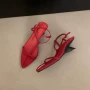 尖头新款高跟夏季罗马鞋