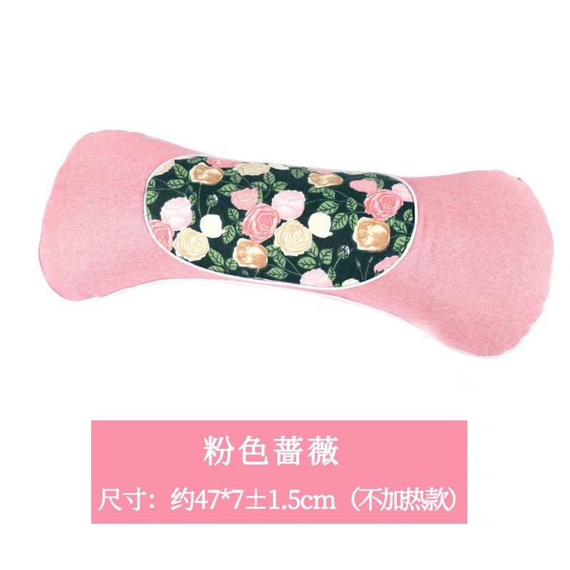 Pink rose flower bone pillow