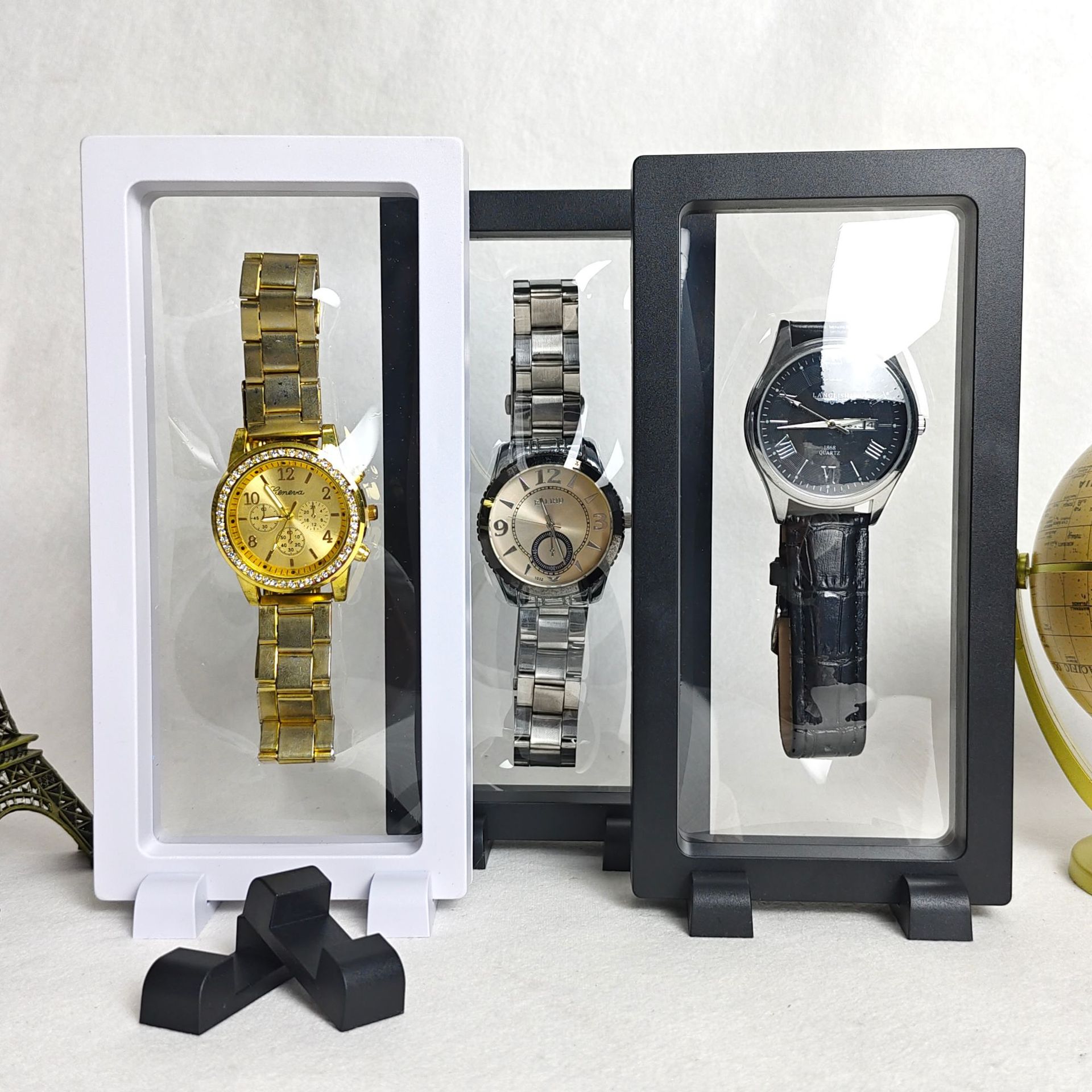 Export Quality Pe Film Suspension Box Storage Transparent Visible Dust-Proof and Oxidation-Proof Men's Watch Display Packaging Box