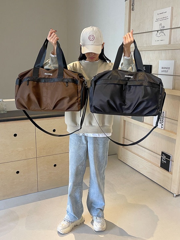 Bolsa de viaje portátil Bolsa de equipaje de gran capacidad para hombres y mujeres Almacenamiento de viaje de corta distancia Bolsa de fitness deportiva de separación en húmedo y seco al por mayor