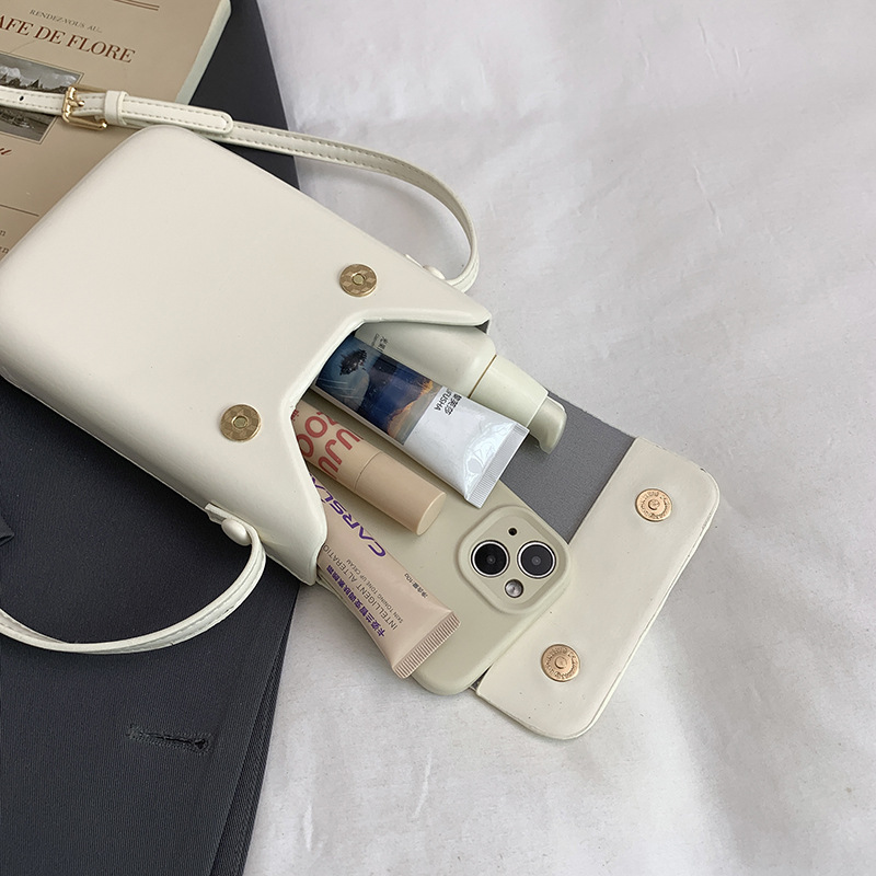 Textured Crossbody Shoulder Bag For Women Solid Colour Mini Purse_voghion.com