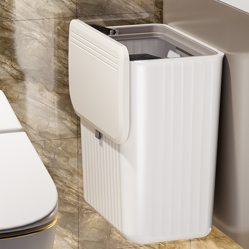 Toilet with Lid Slit Trash Can Household Wall Hanging Installation-Free Storage Bucket Toilet Kitchen and Bathroom Dual-Use Large Waste Paper Basket Toilet with Lid Slit Trash Can Household Wall Hanging Installation-Free Storage Bucket Toilet Kitchen and Bathroom Dual-Use Large Waste Paper Basket