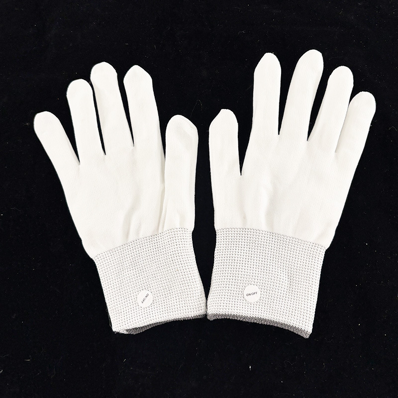 guantes luminosos coloridos LED fiesta juguetes flash atmósfera Halloween bar espectáculo nocturno guantes LED props