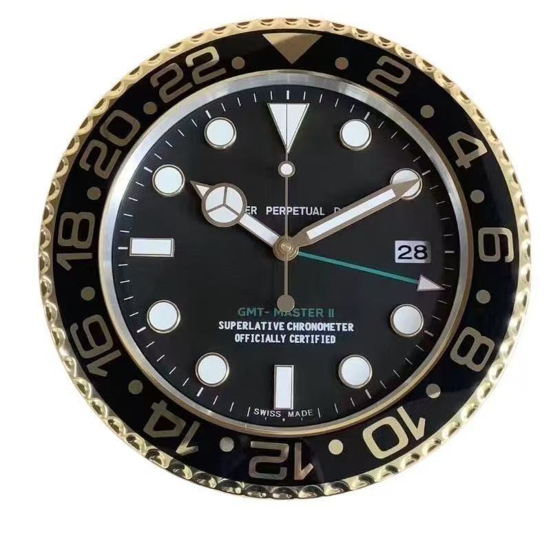 Fashionwallclock劳力水鬼迪通拿格林尼治系列金属14寸挂钟北欧|undefined