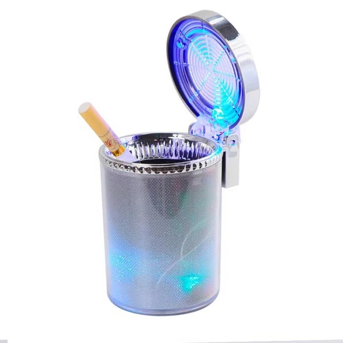Car ashtray, auto colorful ashtray with LED light, rainbow large capacity air vent, colorful car accessories
