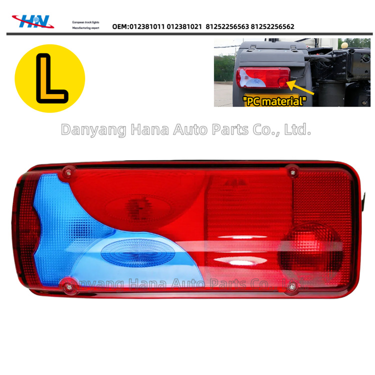 Conjunto de luz traslúcida/trasera para alemán MAN camión TGA/TGS/TGX/TGE luces de coche 81252256544