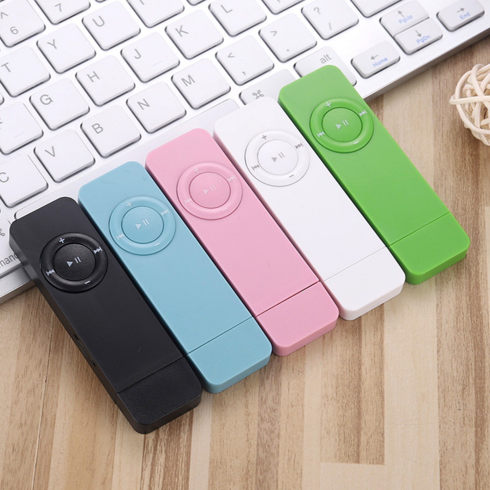 Fábrica en stock al por mayor MP3 Walkman caramelo mini reproductor de MP3 soporte independiente de hasta 64GB tarjeta