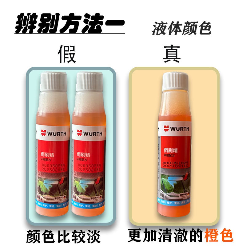 Würth Glass Water Concentrated Wiper Fine Scraping to Remove Oil Film, Remove Insect Spots, Antifreeze, Winter All-Season Cleaning Agent