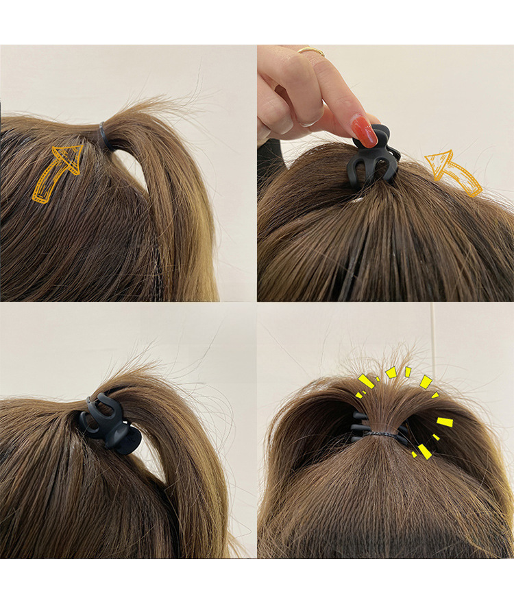 This morning the same high ponytail artifact hairpin women's back of the head small grab clip anti-drooping claw clip bangs side hairpin_voghion.com