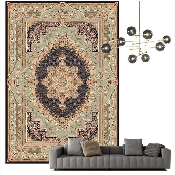Retro carpet for living room