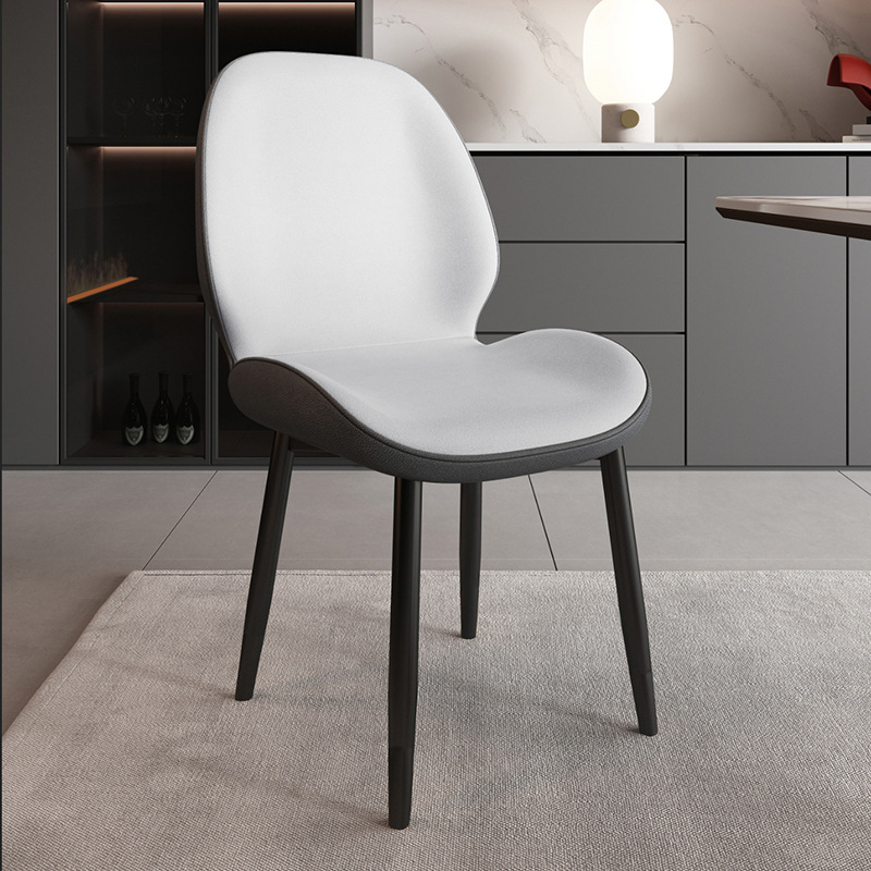 Butterfly Chair White Gray Technology Cloth-carbon black leg-wooden Soft bag