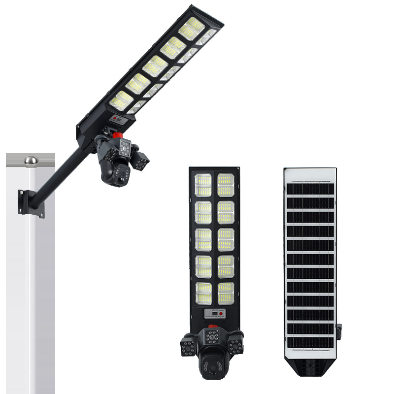 Industria integrada lámpara solar de monitoreo lámpara de iluminación de inducción corporal lámpara de patio ultra brillante al aire libre impermeable transfronterizo