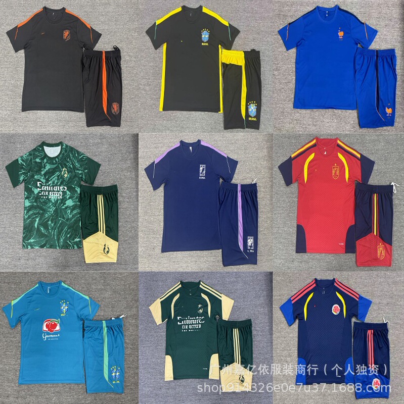 Children's Set 26-27 World Cup Football Training Uniform Chelsea Arsenal Argentina Mexico g Jersey Li