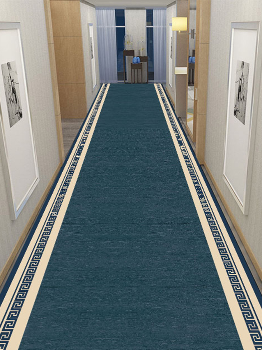 9V7T可裁剪中式走廊地毯过道进门家用风酒店宾馆长条楼梯玄关