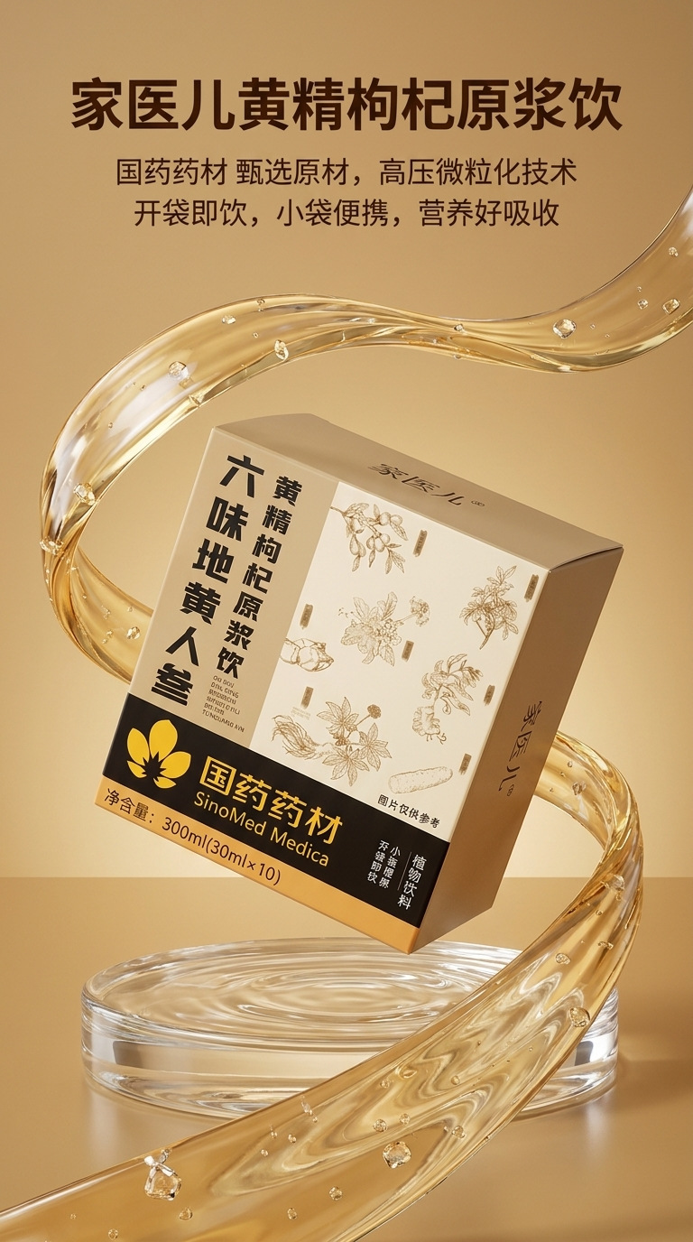 Liu Wei Ren Shen Di Huang Drink 150ml Herbal Oral Liquid with Rehmannia Ginseng Goji Berry specifications