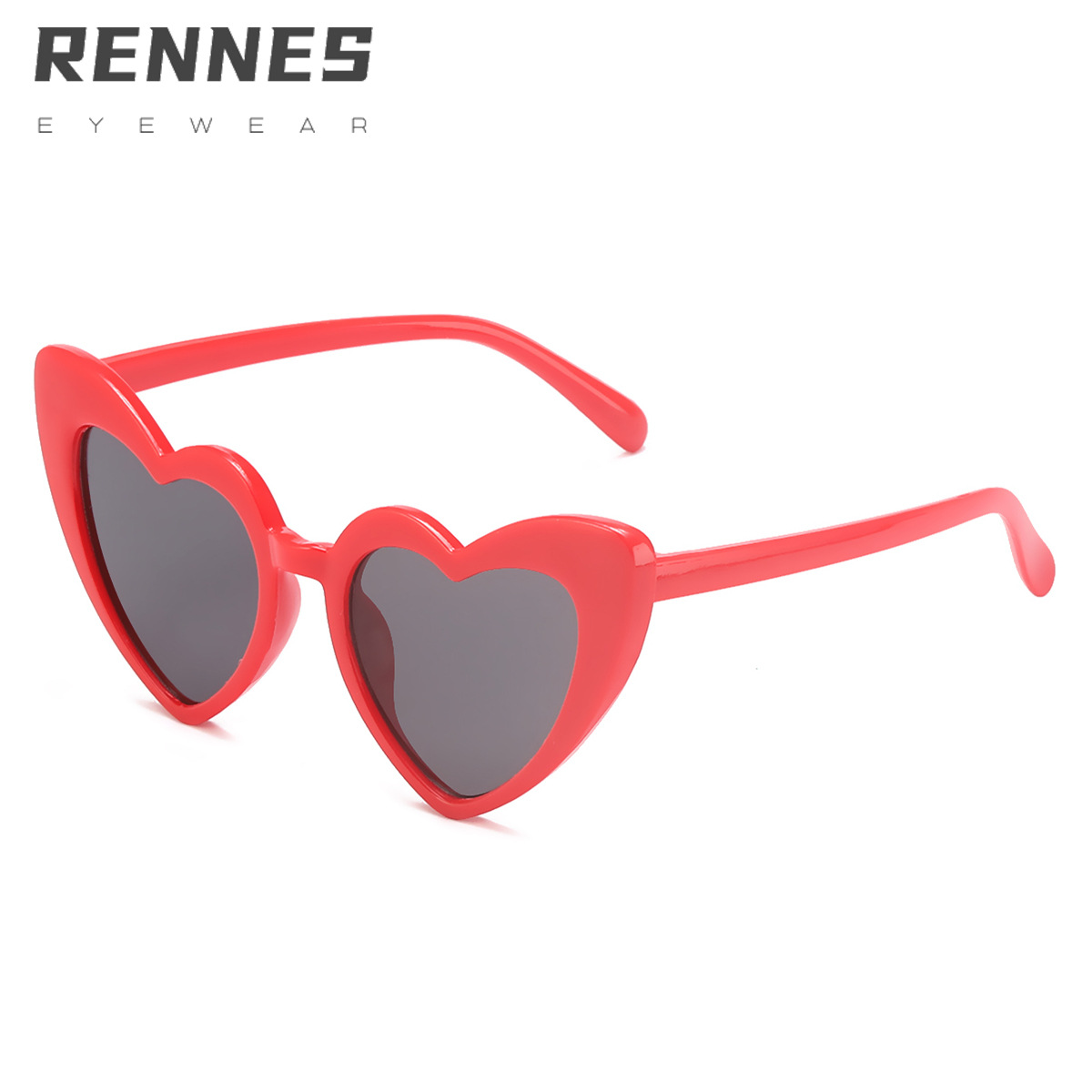 6181 dibujos animados irregular niños y niñas melocotón corazón gafas de sol de moda europea y americana nueva en forma de corazón