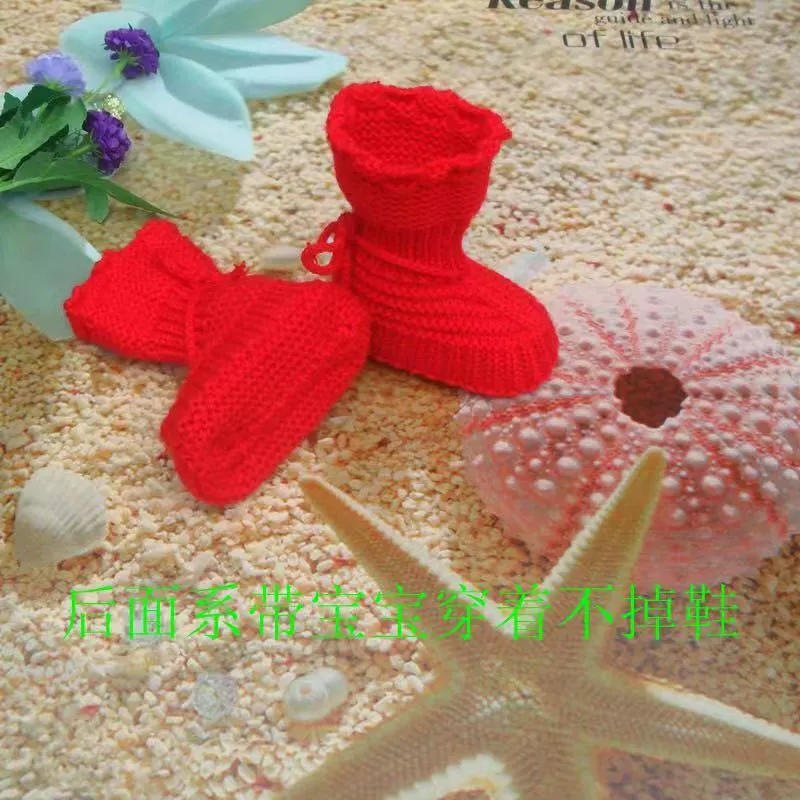 Детские ножки шерстяные туфли ручной работы, готовые милые детские мягкие шнурки, предотвращают выпадание носков