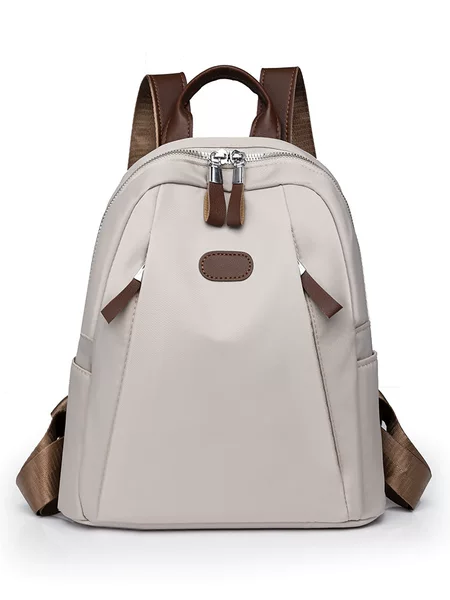 Backpack Women's 2025 New Summer Large Capacity Women's Backpack Oxford Cloth Lightweight School Bag Female College Student Water-Repellent