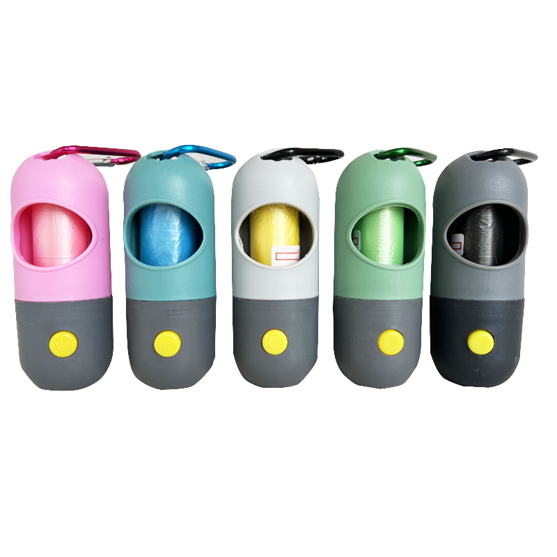 Perro selección bolsa separador mascotas suministros Amazon nuevos suministros de limpieza LED con luz mascota basura Shell