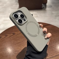Apple 17ProMax 液体磁気充電携帯電話ケース iPhone16 シリコーン大穴 14 落下防止保護カバーに適しています。