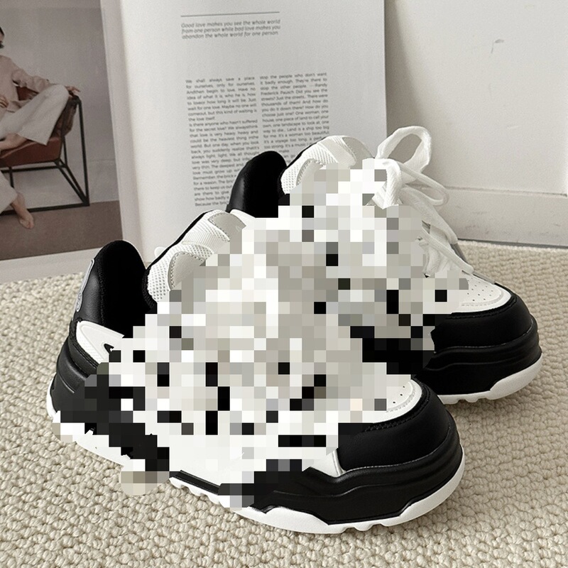 Xiaolangte In-Stock Men's Thick-Soled Height-Increasing Star Shoes, Trendy Design, Casual Versatile Sneakers for Men and Women