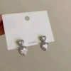 40# crystal love earrings