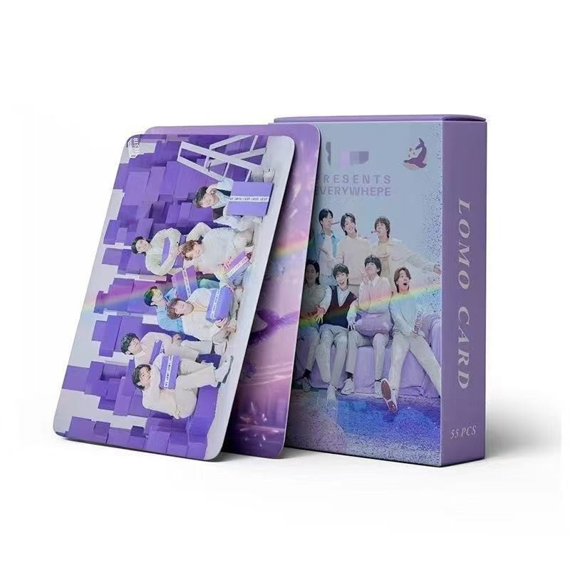 Cadena total, una gran cantidad de stock, 55 hojas de tinta BT SK IVE ATEEZ KPOP, estrellas coreanas alrededor de LOMO