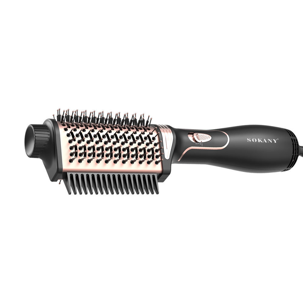 15029 Hot Air Comb Cross-Border Electric Hair Comb Curling Iron Negative Ion Hair Straightener Three-In-One Hair Dryer Hair Styling Tool
