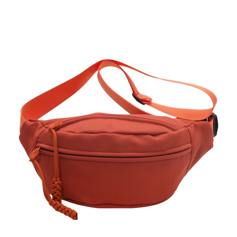 Bolso pequeño de lona simple casual para mujeres 2023 nueva moda bolso de mensajero del todo fósforo deportes de moda bolso de pecho de las mujeres bolso de la cintura