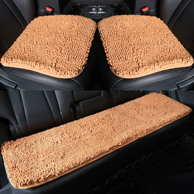 Seat cushion, seat cover – Encrypted Caterpillar square cushion - champagne-encryption-caterpillar-small-three-pieces