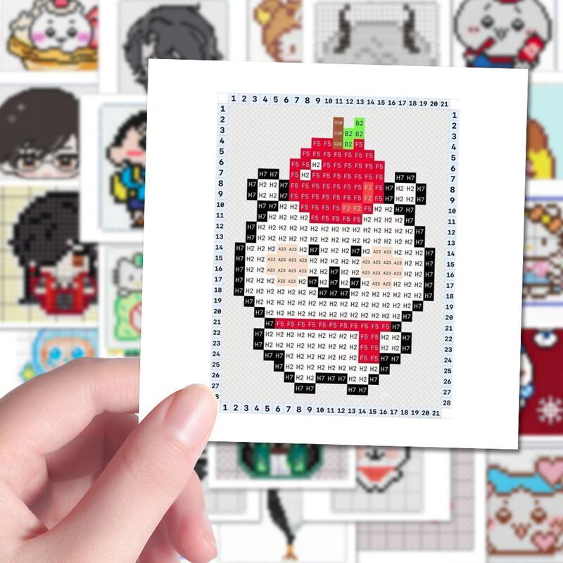 240 Pieces of Interesting Anime Character Puzzle Drawings, Stickers, Creative Cute Personalized Decorative Notebook Water Cups