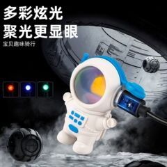新しい自転車ライト漫画宇宙飛行士楽しいサイクリングテールライトマウンテンロードサイクリング機器警告灯