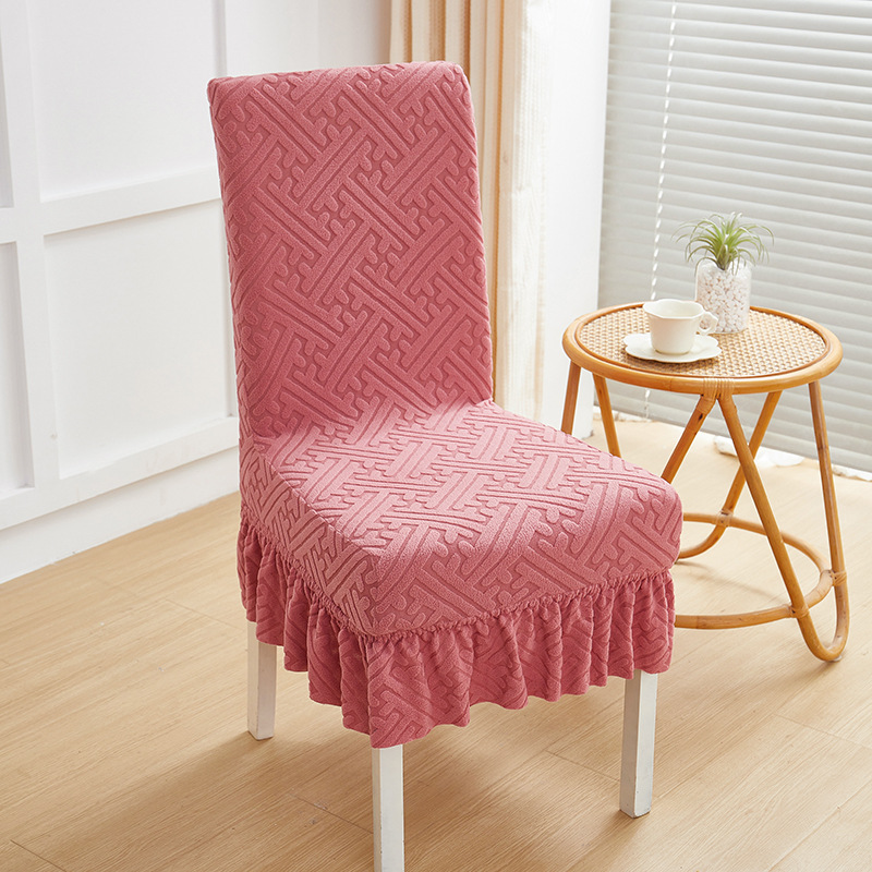 Cuadernas de asiento de asiento de comedor doméstico de cuatro estaciones cubierta de asiento todo incluido cubierta de asiento curva universal cubierta de protección de mesa elástica