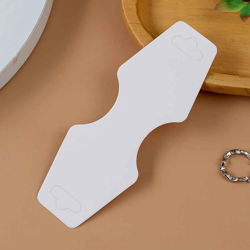 Tarjeta de papel de embalaje anillo tarjeta de clip de pelo pendientes pulsera anillo de pelo broche tarjeta de pendientes personalizada logotipo tarjeta de collar joyería