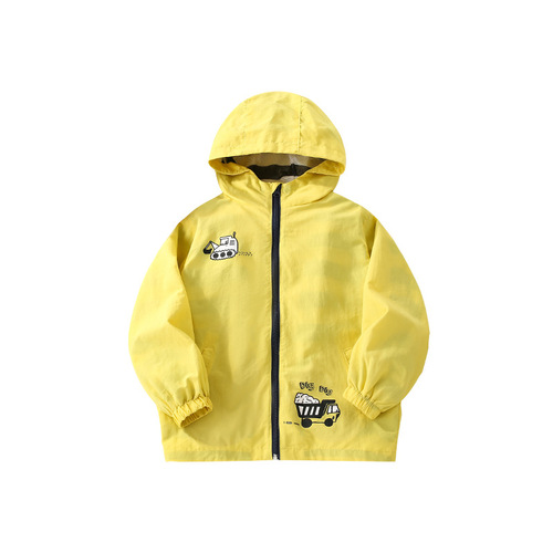 Malwee Boys' Spring and Autumn New European and American Medium and Small Children's Hooded Zipper Sweatshirt Casual Cardigan Children's Top