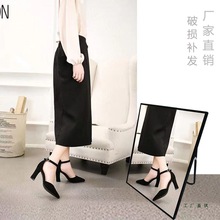 鞋店镜柜试鞋落地镜子梳妆简约铝合金框镜现代穿衣镜换鞋置地热卖