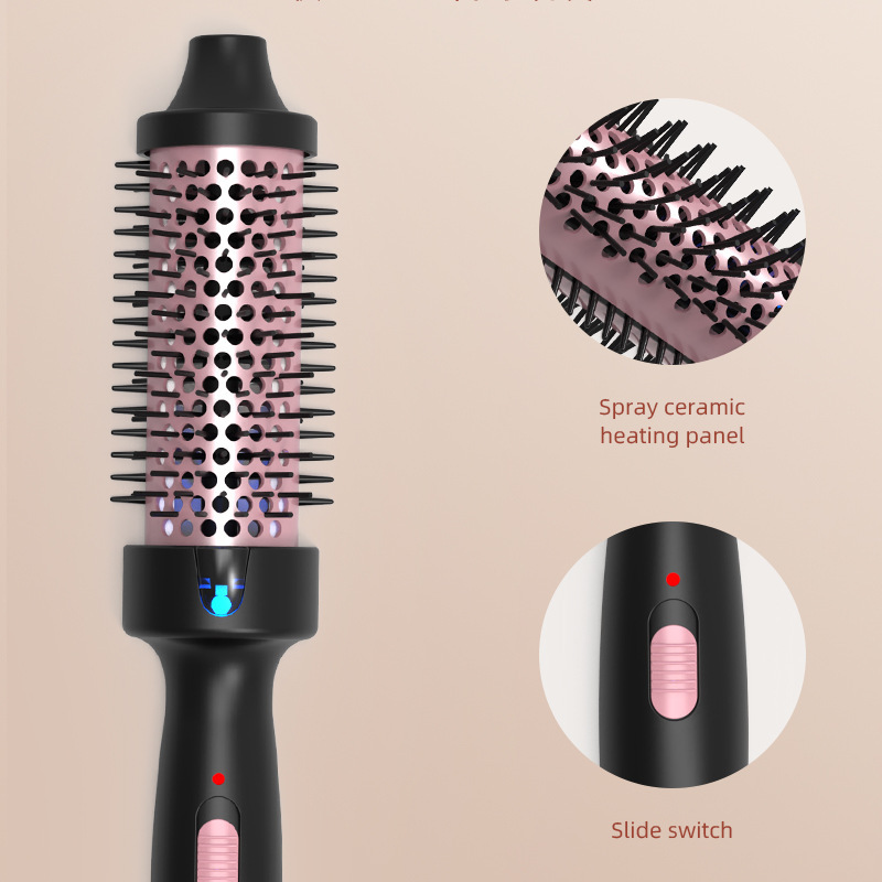 新しい多機能ヘアストレート櫛家庭用陶磁器ストレート器直巻両用怠け者電気カール棒ブロー櫛|undefined