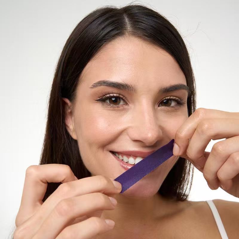 Transfronterizo desamarillamiento suave limpieza parche dental Amazon Hismile V34 parche dental desmancha rápida